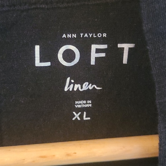 Ann Taylor LOFT Cropped Open Linen Cardigan - Picture 2 of 5